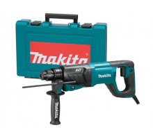 Перфоратор MAKITA HR 2641 в чем. (800 Вт, 2.4 Дж, 3 реж., патрон SDS-plus, вес 3.1 кг)