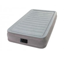 Надувная кровать Twin Comfort-Plush (Твин Комфорт-Плаш), 99х191х33 см, встр. электрич. насос, INTEX