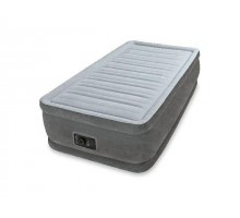 Надувная кровать Twin Comfort-Plush (Твин Комфорт-Плаш), 99х191х46 см,  встр. электрич. насос, INTEX