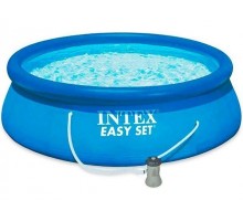 Надувной бассейн Easy Set, 396х84 см + фильтр-насос 220 В, INTEX (от 6 лет)