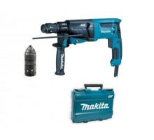 Перфоратор MAKITA HR 2631 FT в чем. (800 Вт, 2.4 Дж, 3 реж., патрон SDS-plus, ЗВП в комплекте, вес 2.8 кг)