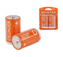 Батарейка D LR20 1,5V alkaline 2шт. ЮПИТЕР