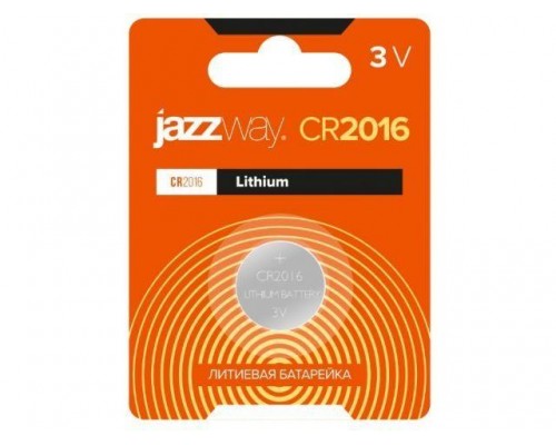 Батарейка CR2016 3V lithium 1шт. JAZZWAY в Мозыре