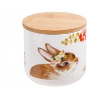 Банка для сыпучих продуктов керамическая 500 мл, серия EASTER BUNNY, PERFECTO LINEA