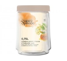 Банка для сыпучих продуктов Honey 0,75 л, латте, SUGAR&SPICE