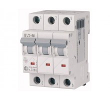 Автоматич. выключатель Eaton HL-C16/3, 3P, 16A, тип C, 4.5кA, 3M