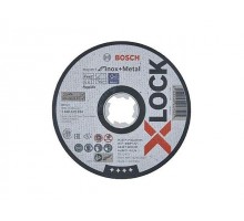 Круг отрезной 125х1.6x22.2 мм для нерж. стали X-LOCK Standard for Inox BOSCH ( прямой, подходит для всех типов УШМ)