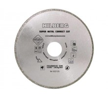 Алмазный круг 125х22 мм по металлу Super Metal Correct Cut HILBERG (Назначение: сталь, цветные металлы, арматура, чугун.  Толщина режущей кромки 1,5 м