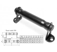Ручка-скоба 80 мм металлическая, черн.мат. STARFIX