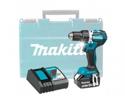 Аккум. дрель-шуруповерт MAKITA LXT DDF484RT в кейсе (18.0 В, 1 акк., 5.0 А/ч Li-Ion, 2 скор., 54 Нм, шурупы до 13 мм) в Мозыре