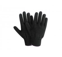 Перчатки х/б трикотажные, 10класс, черные, РБ (мин. риски) (34гр)