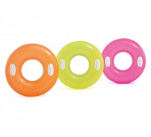 Надувной круг для плавания с ручками Hi-Gloss, 76 см, INTEX (от 8 лет, цвета в ассортименте)