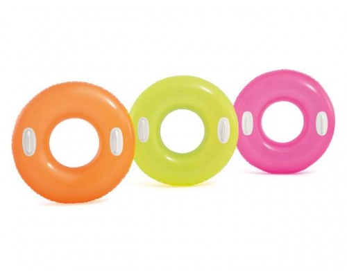 Надувной круг для плавания с ручками Hi-Gloss, 76 см, INTEX (от 8 лет, цвета в ассортименте) в Мозыре