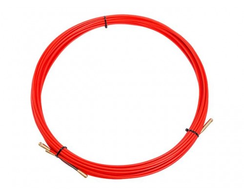 Протяжка кабельная (мини УЗК в бухте), стеклопруток, d=3,5 мм 15 м красная (REXANT) в Мозыре