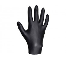 Перчатки нитриловые, р-р 9/L, черные, уп. 100 шт.,  JetaSafety (Ультрапрочные нитриловые перчатки JetaSafety JSN709 размер L упаковка 100 шт.) (JETA S