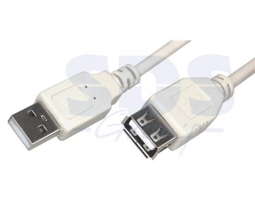 Шнур USB-А (male) штекер - USB-А (female) гнездо, 3 м, белый REXANT в Мозыре