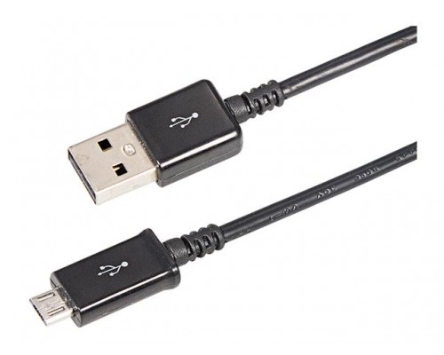 USB кабель microUSB 1 м длинный штекер черный REXANT в Мозыре