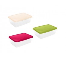 Емкость для хранения и заморозки продуктов Браво, прямоуг., 1,35 л, GIARETTI (цвета в ассортименте)