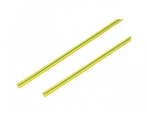Термоусадочная трубка 4,0 / 2,0 мм, желто-зеленая (упак. 50 шт. по 1 м) REXANT в Мозыре