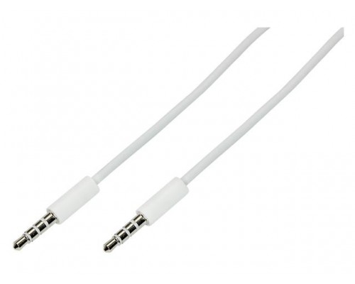 Аудио кабель 3,5 мм штекер-штекер 1 м белый REXANT в Мозыре