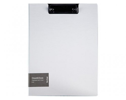 Папка-планшет с зажимом BERLINGO Steel&Style A4 пластик (полифом) белая в Мозыре