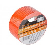 Лента армированная клейкая 50ммх25м оранжевая STARTUL PROFI (идеально подходит для супер-прочного соединения пористых, шероховатых и неочищенных повер