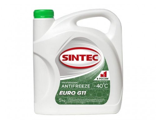 Антифриз Sintec-40 G11 Euro (зеленый) 5кг в Мозыре