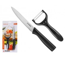 Набор ножей 2 шт. (нож кух. 23.5см, нож для овощей 14.5см), серия Handy (Хенди), PERFECTO LINEA (Материал: нержавеющая сталь, полипропилен)
