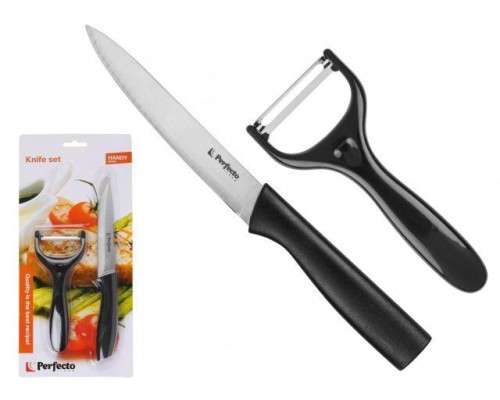 Набор ножей 2 шт. (нож кух. 23.5см, нож для овощей 14.5см), серия Handy (Хенди), PERFECTO LINEA (Материал: нержавеющая сталь, полипропилен) в Мозыре