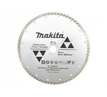 Алмазный круг 230х22,23 мм по граниту Turbo MAKITA ( сухая резка)