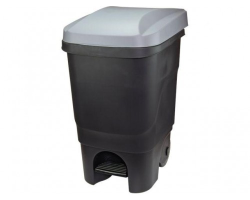 Контейнер для мусора 60л с педалью (серая крышка) (IDEA) в Мозыре