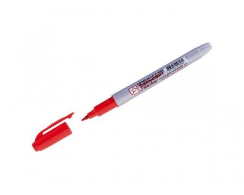Маркер перманентный Crown "Multi Marker Super Slim" красный, пулевидный (толщ. линии 1.0 мм. Цвет красный) (CROWN маркеры) в Мозыре