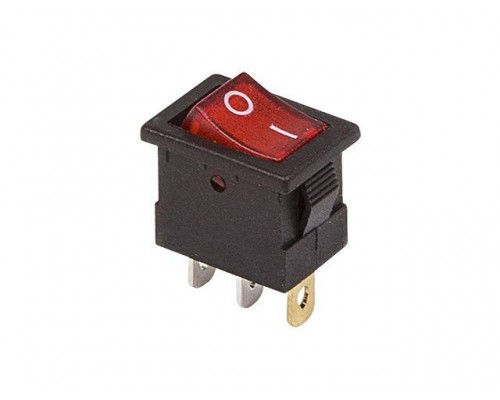 Выключатель клав. 12V 15А (3с) ON-OFF красный с подсветкой Mini (RWB-206-1, SC-768)(уп. 3 шт)REXANT в Мозыре