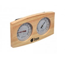 Термометр с гигрометром Банная станция 24,5х13,5х3 см для бани и сауны, 