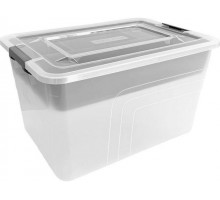 Ящик для хранения с лотком, 8 л., Bergen,  305х215х184 мм., натуральный, PLAST TEAM