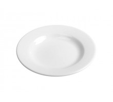 Тарелка глубокая керамическая, 211 мм, круглая, серия Лапсеки, белая, PERFECTO LINEA (Супер цена!)