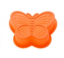 Форма для выпечки, силиконовая, бабочка, 16.5 х 13.5 х 3.5 см, оранжевая, PERFECTO LINEA