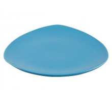 Тарелка обеденная керамическая, 270 мм, треугольная, серия Трабзон, синяя, PERFECTO LINEA (Супер цена!)