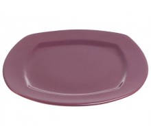 Тарелка обеденная керамическая, 275 мм, квадратная, серия Измир, фиолетовая, PERFECTO LINEA (Супер цена!)