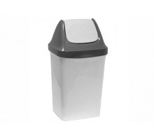 Контейнер для мусора СВИНГ 9л (мраморный) IDEA