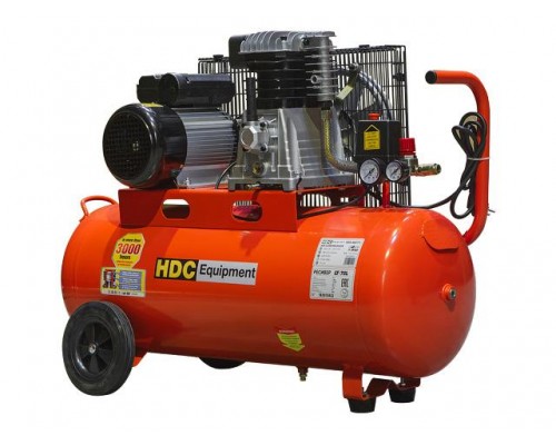Компрессор HDC HD-A071 (396 л/мин, 10 атм, ременной, масляный, ресив. 70 л, 220 В, 2.20 кВт) в Мозыре