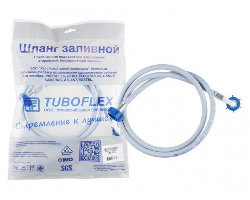 Шланг заливной для стиральной машины ТБХ-500 в упаковке 1,5 м, TUBOFLEX в Мозыре