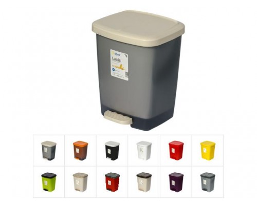 Контейнер для мусора с педалью Luxis (Люксис) 16 л (комплект), DRINA (цвета в ассортименте) в Мозыре