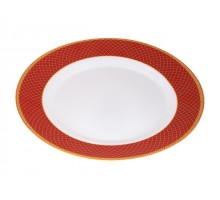 Тарелка обеденная стеклокерамическая, 275 мм, круглая, REGENT RED (Регент рэд), DIVA LA OPALA (Sovrana Collection)