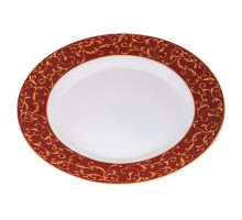 Тарелка обеденная стеклокерамическая, 275 мм, круглая, ANASSA RED (Анасса рэд), DIVA LA OPALA (Sovrana Collection)