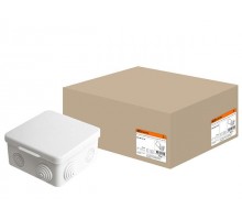 Коробка распред.с крышкой 100х100х55мм IP54, 8вх. TDM (пылебрызгозащищенная)