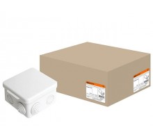 Коробка распред.с крышкой 80х80х50мм IP54, 7вх. TDM (пылебрызгозащищенная)