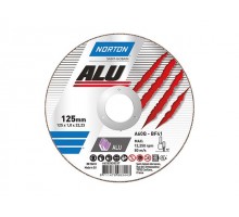 Круг отрезной 125х1.6x22.2 мм для алюминия ALU NORTON (Для алюминия и цветных металлов)