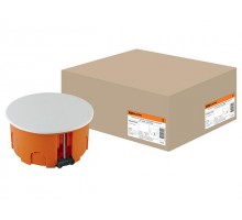Коробка распаечная СП D80х40мм, крышка, пл. лапки, IP20, TDM