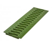 Решетка STANDART 100 пластиковая Волна (зеленый папоротник), Ecoteck, РБ
